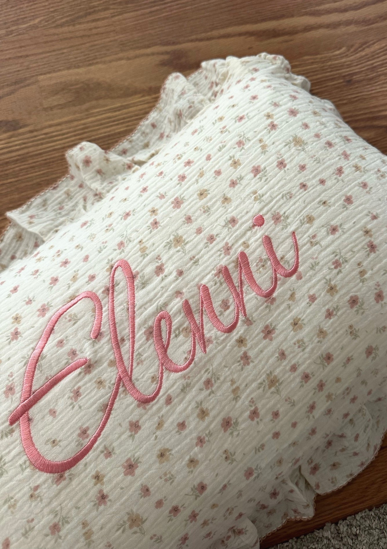 Custom girly pillow 💞🎀🌸

#LTKHome #LTKBaby #LTKmomlife