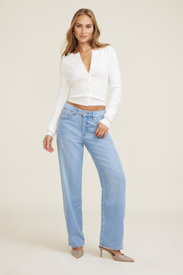 Mika Mid Rise Relaxed Tencel™ Jeans | Dynamite Clothing