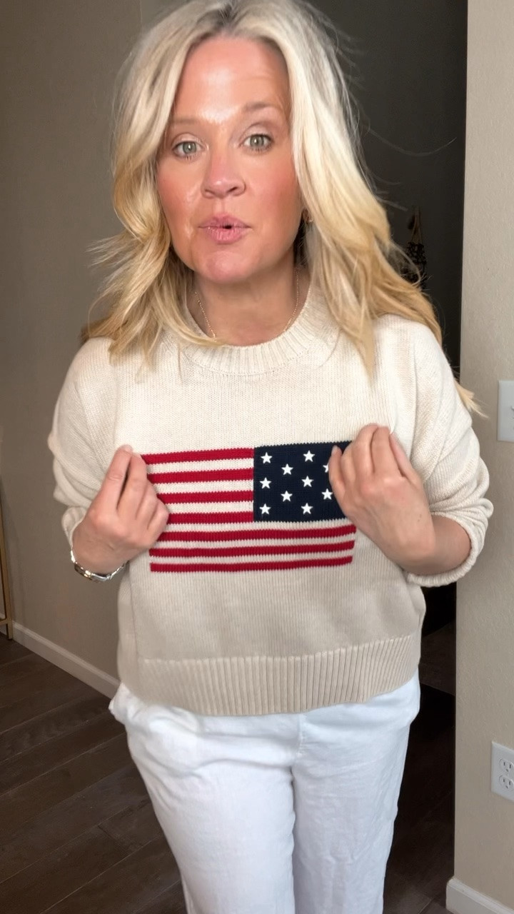 ✨Tap the bell, save and ❤️ for over 40 fashion, midlife style, midsize fashion and luxury looks for less. 

Flag sweater, Memorial, July 4th, Ralph Lauren

👑"Helping you look good, feel good!" - Lindsey Denver

Midlife fashion, over 40 style, Gen X style, quiet luxury, elevated basics, outfit physics, belly friendly fashion, mid rise jeans, wide leg jeans, structured denim jacket, linen pants, matching sets, polished casual outfits, modern classic style, flattering basics, comfortable chic, minimal luxury, easy summer outfits, midsize fashion, structure over squeeze, denim shirts, easy elegant outfits

#LTKPlusSize #LTKOver40 #LTKMidsize