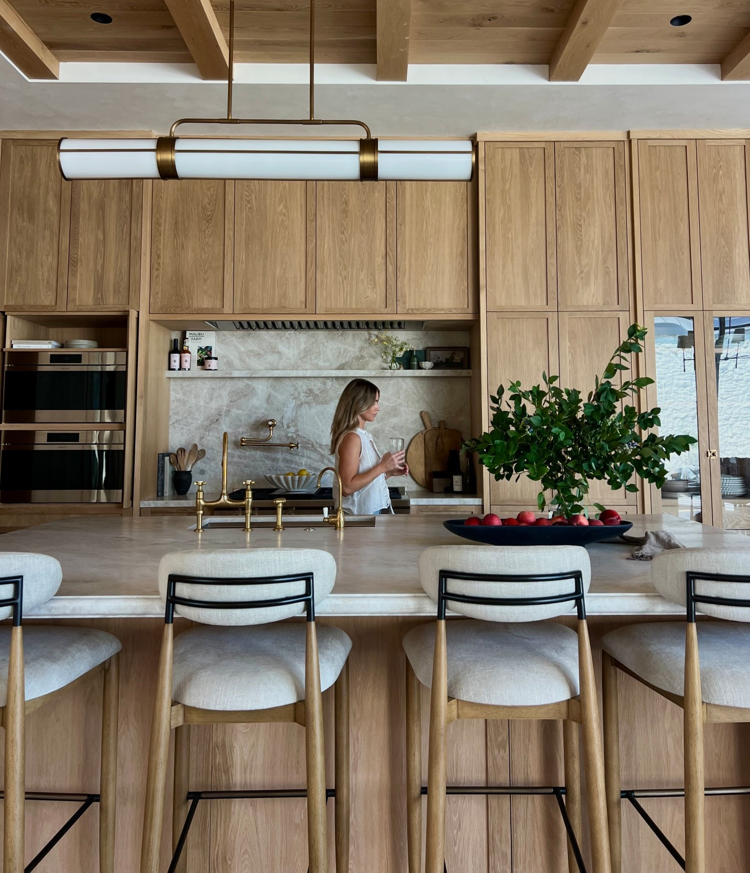 Our barstools are barstool height and we went with the color natural/cary linen. 

#LTKHome