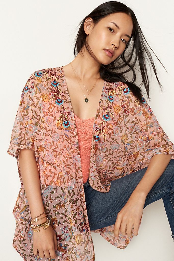 Bella Shimmer Kimono | Anthropologie (US)