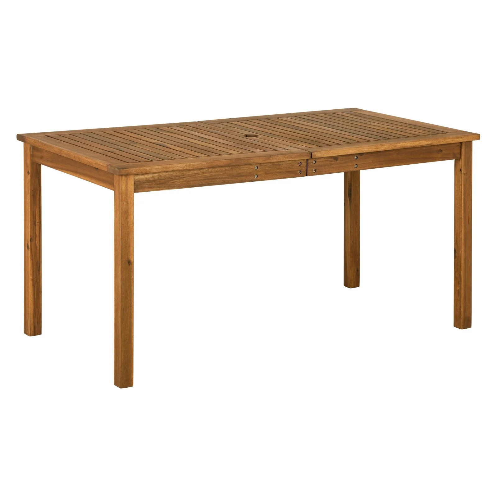 Walker Edison Acacia Wood Patio Simple Dining Table | Walmart (US)