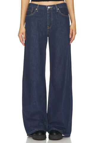 RE/DONE Mid Rise Palazzo in Fortuna from Revolve.com | Revolve Clothing (Global)