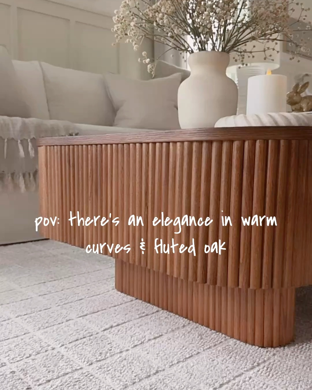 welcome spring with warm renewal, spring sale 
up to $500 Off 🌼
warm curves, hidden drawers, solid oak, fluted detailing can it get any yummier
#coffeetable #furniture #fluted #livingroom #sale 

#LTKSeasonal #LTKHome #LTKSaleAlert