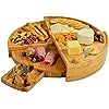 Picnic at Ascot CB40 Patented Bamboo Cheese/Charcuterie Board with Knife Set - Stores as a Compac... | Amazon (US)