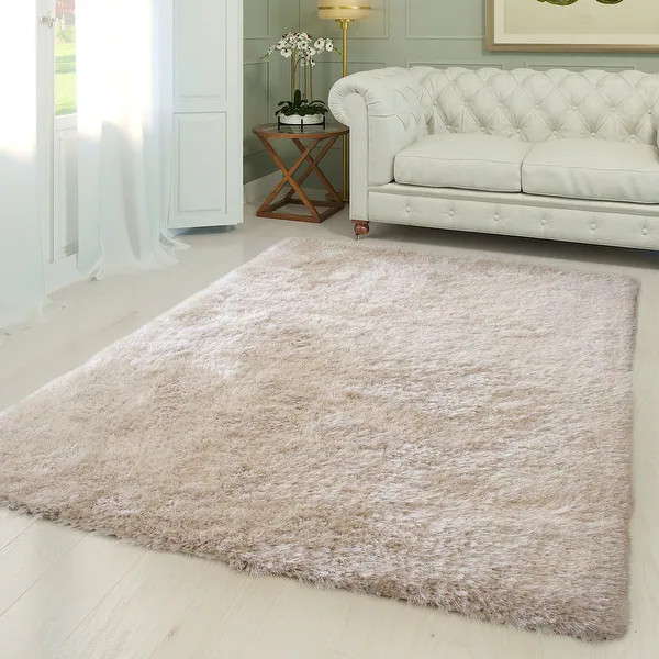 LA Rug Linens Romance 1.5-inch Thick Soft Pile Shag Area Rug | Bed Bath & Beyond