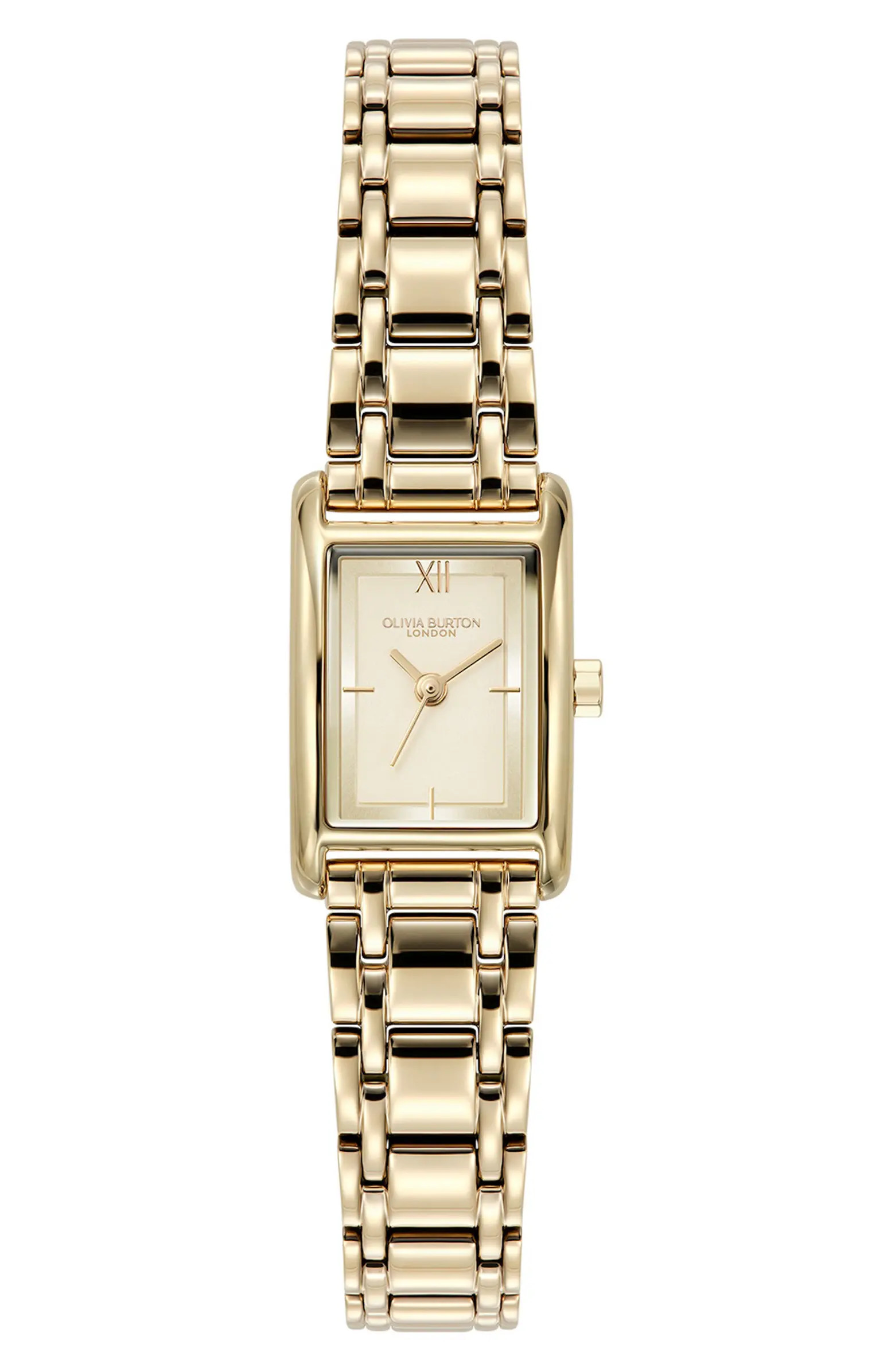 Mini Grove Rectangular Bracelet Watch, 16mm | Nordstrom