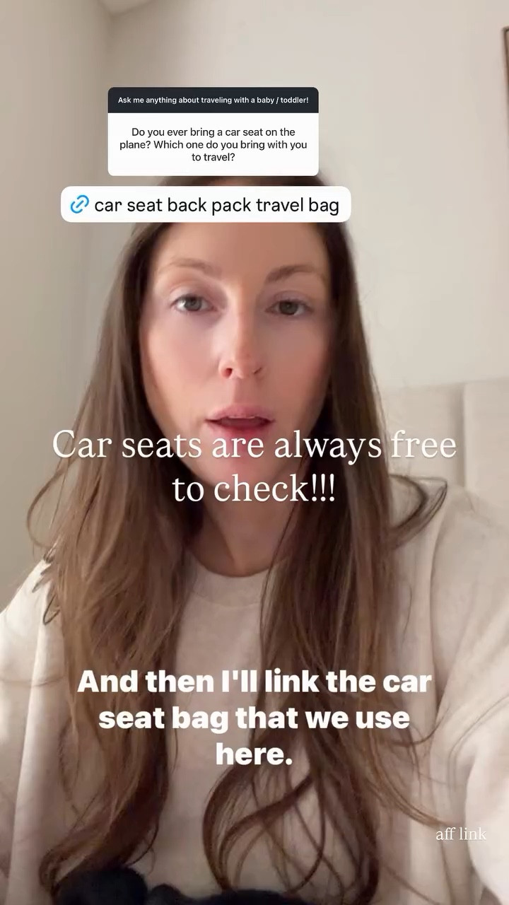Traveling with a baby / toddler - this is the car seat bag we use! Car seats are always free to check!!!

#LTKKids #LTKBaby #LTKTravel