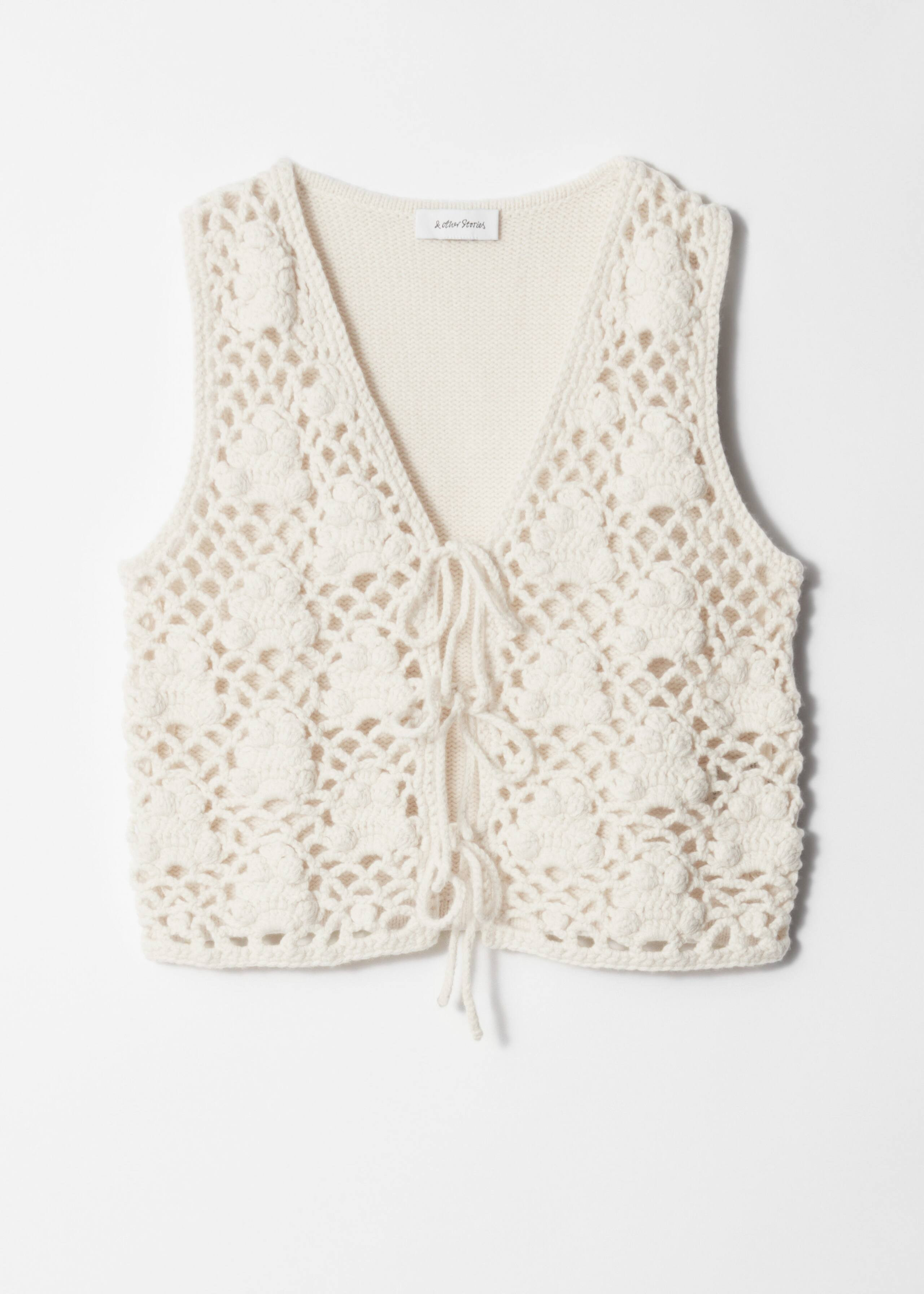 Crochet Vest - White - Sleeveless tops - & Other Stories GB | & Other Stories UK