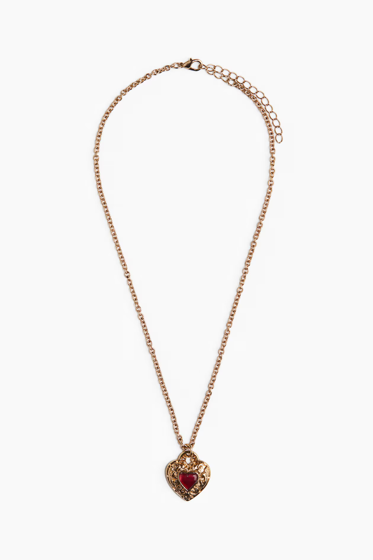 Heart-Pendant Necklace - Bronze-colored - Ladies | H&M US | H&M (US + CA)