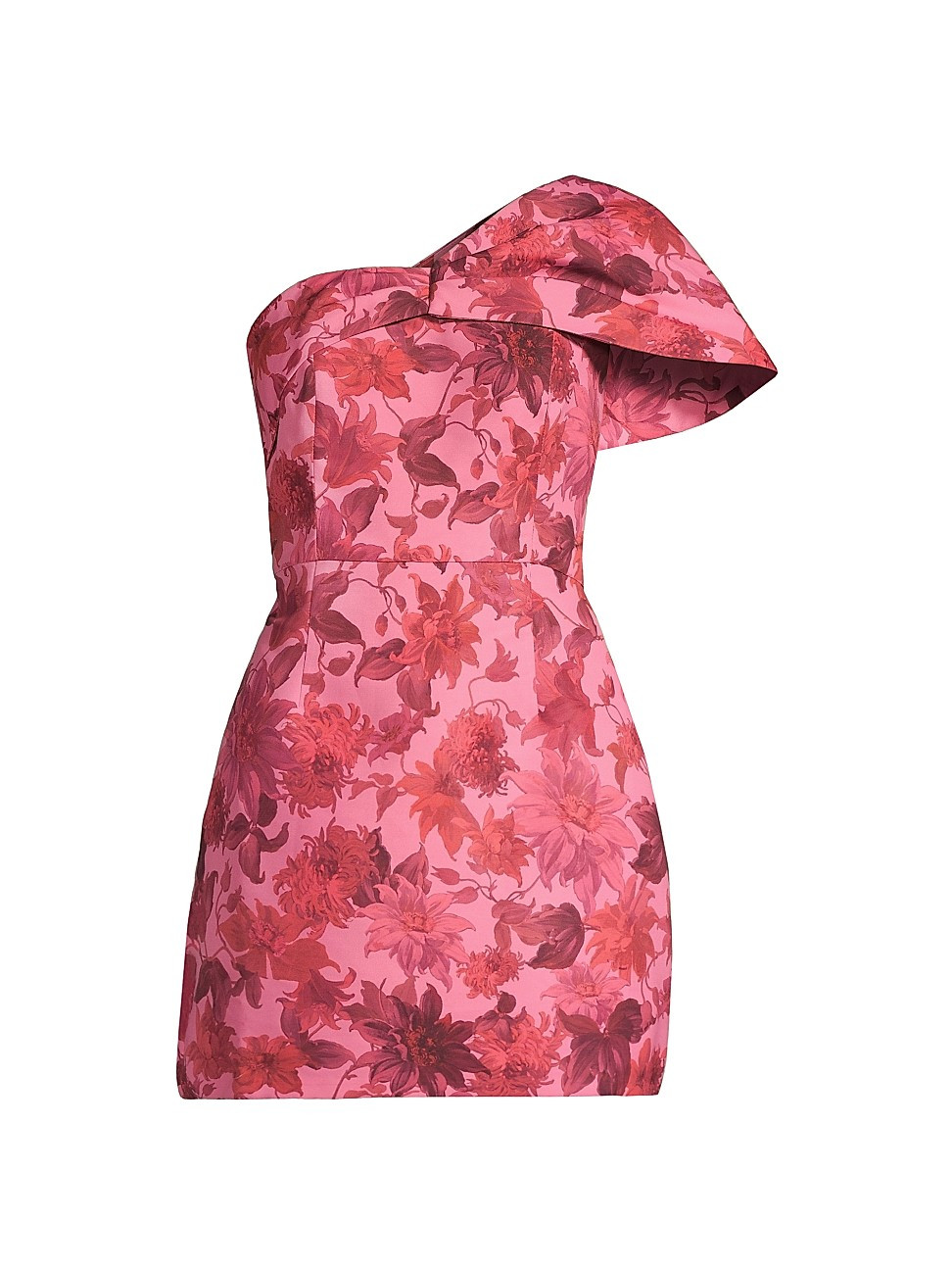 Women's Gilda Floral One-Shoulder Minidress - Sunset Pink Dalia Multi - Size 6 - Sunset Pink Dalia M | Saks Fifth Avenue