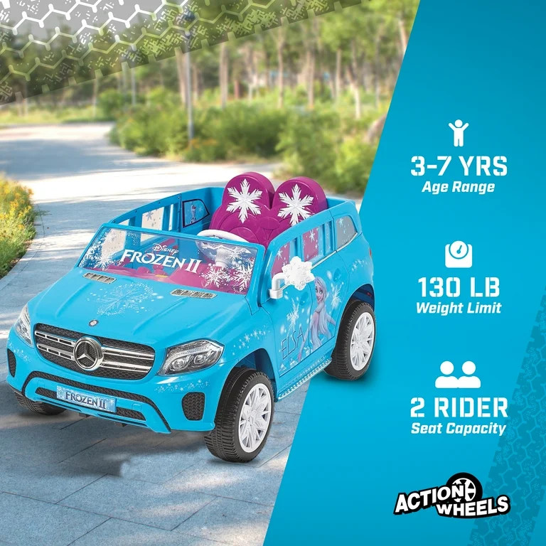 12V Disney's Frozen Mercedes GLS-320 Powered Ride-on for Girls Ages 3+, up to 5 MPH - Walmart.com | Walmart (US)