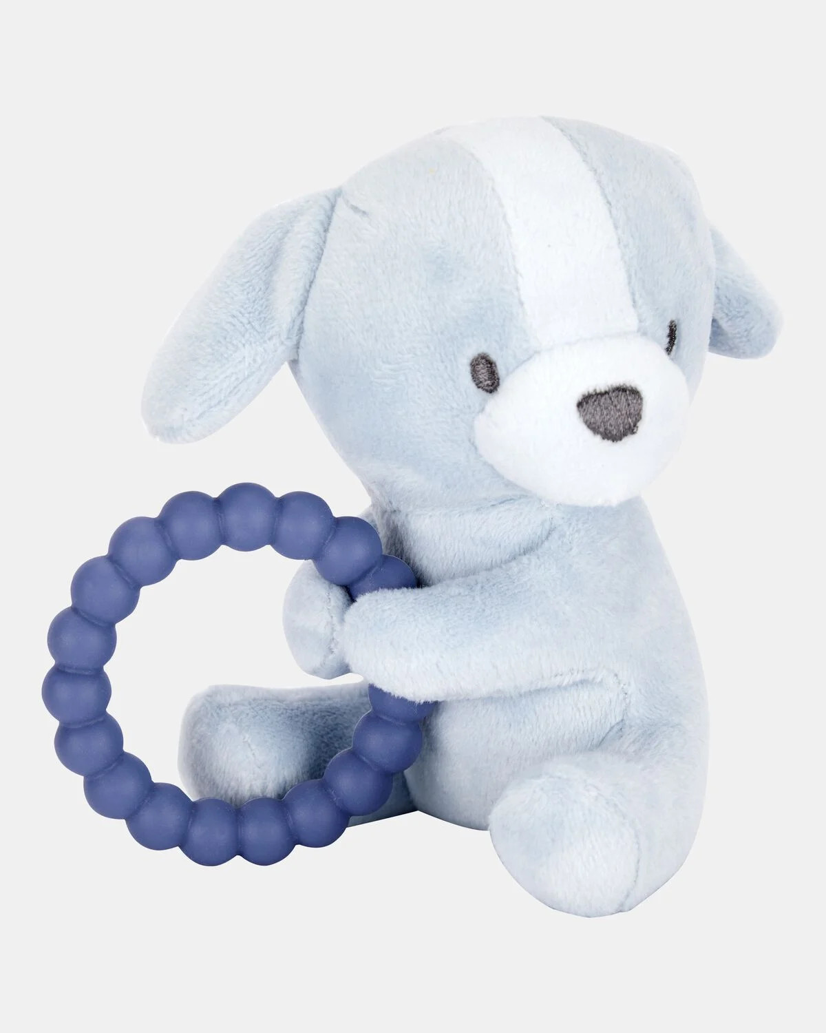 Baby Puppy Plush With Teether - Blue | Carter's | Carter's Inc