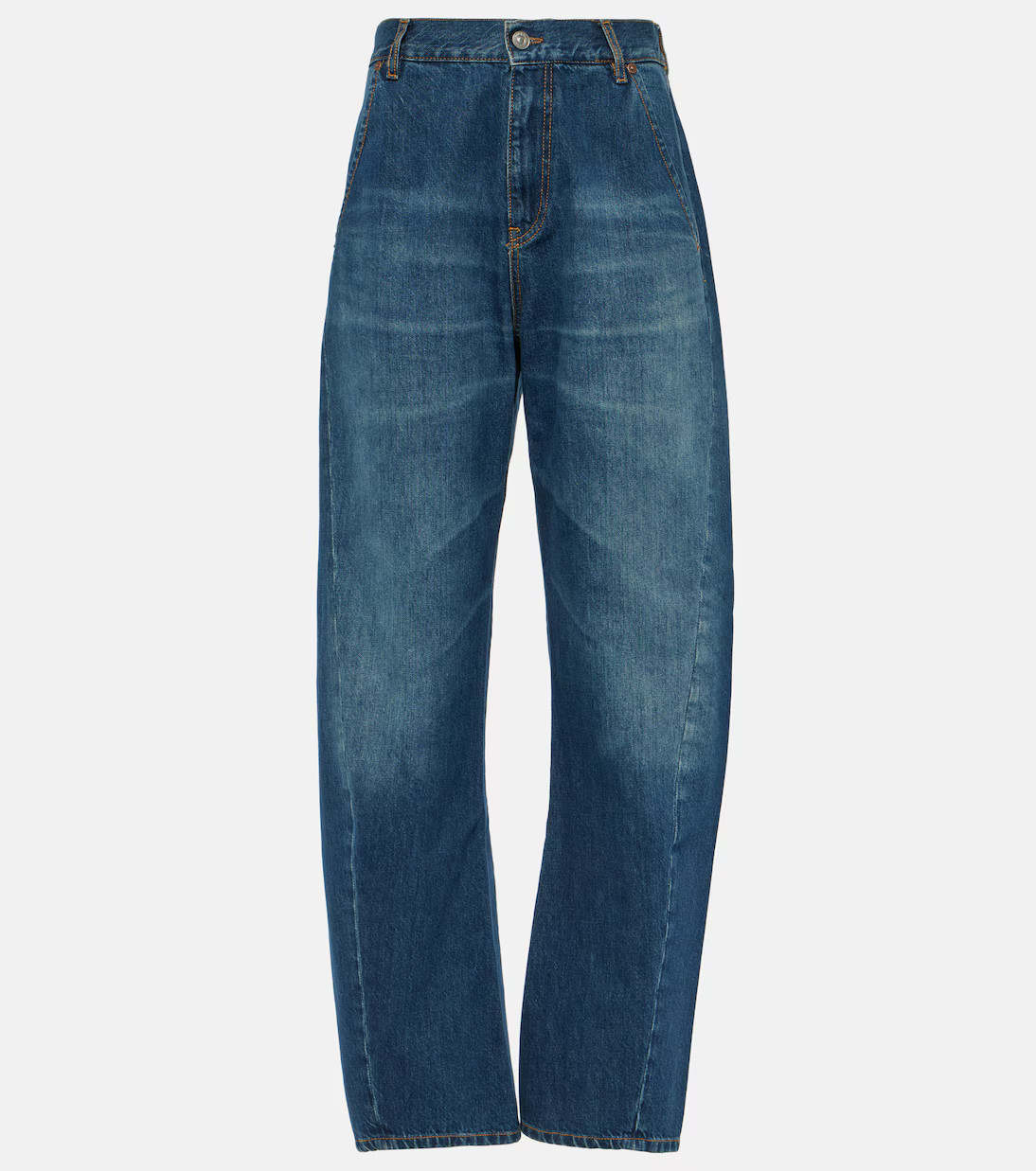 Mid-rise barrel-leg jeans | Mytheresa (US/CA)