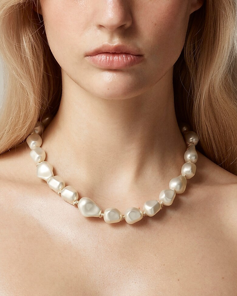 Rope-tied pearl necklace | J. Crew US