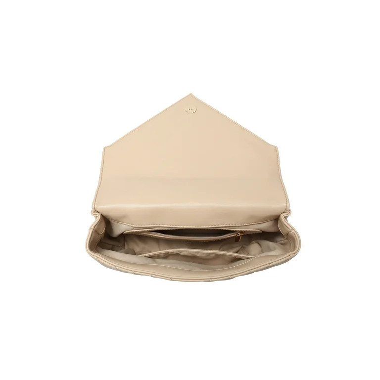 Daisy Rose Women's Quilted Top Handle Shoulder Cross body bag for Women - PU Vegan Leather - Beig... | Walmart (US)