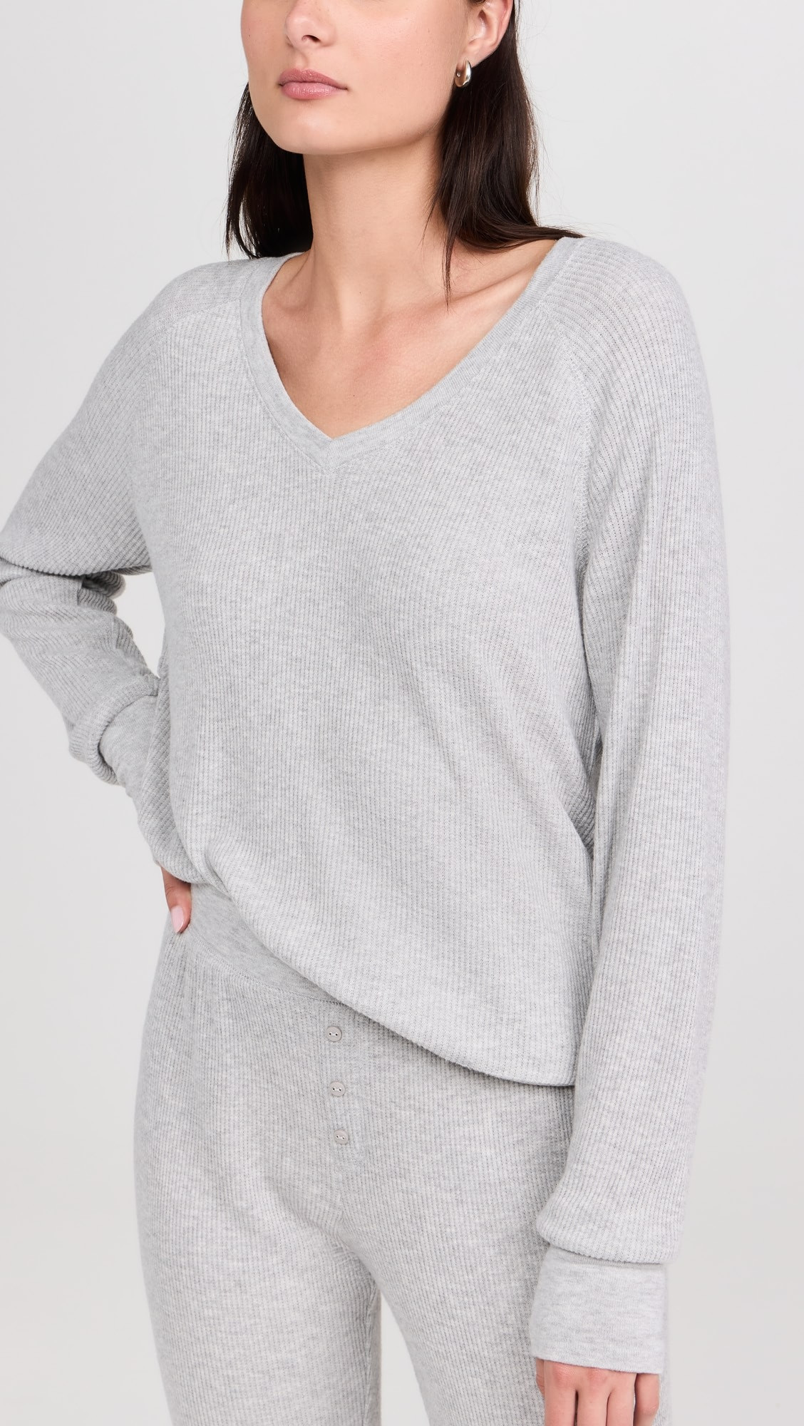 Long Sleeve Textured Essentials Top | Shopbop