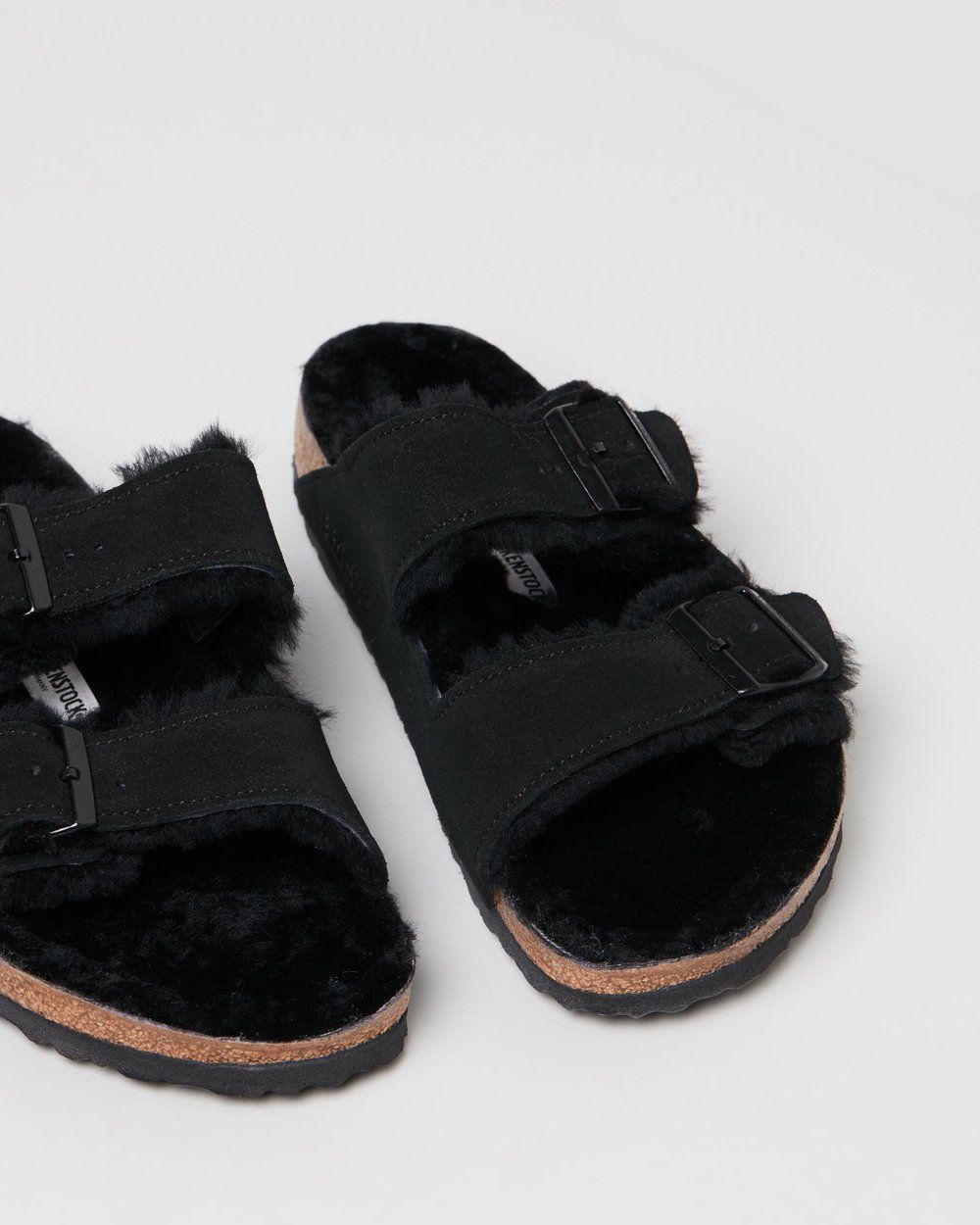 Arizona Suede Leather Sheepskin Lined Regular Sandals | THE ICONIC (AU & NZ)