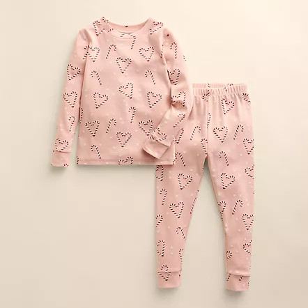 Kids 4-12 Little Co. by Lauren Conrad Organic Snug Fit 2-Piece Pajama Top & Pajama Bottoms Set | Kohl's