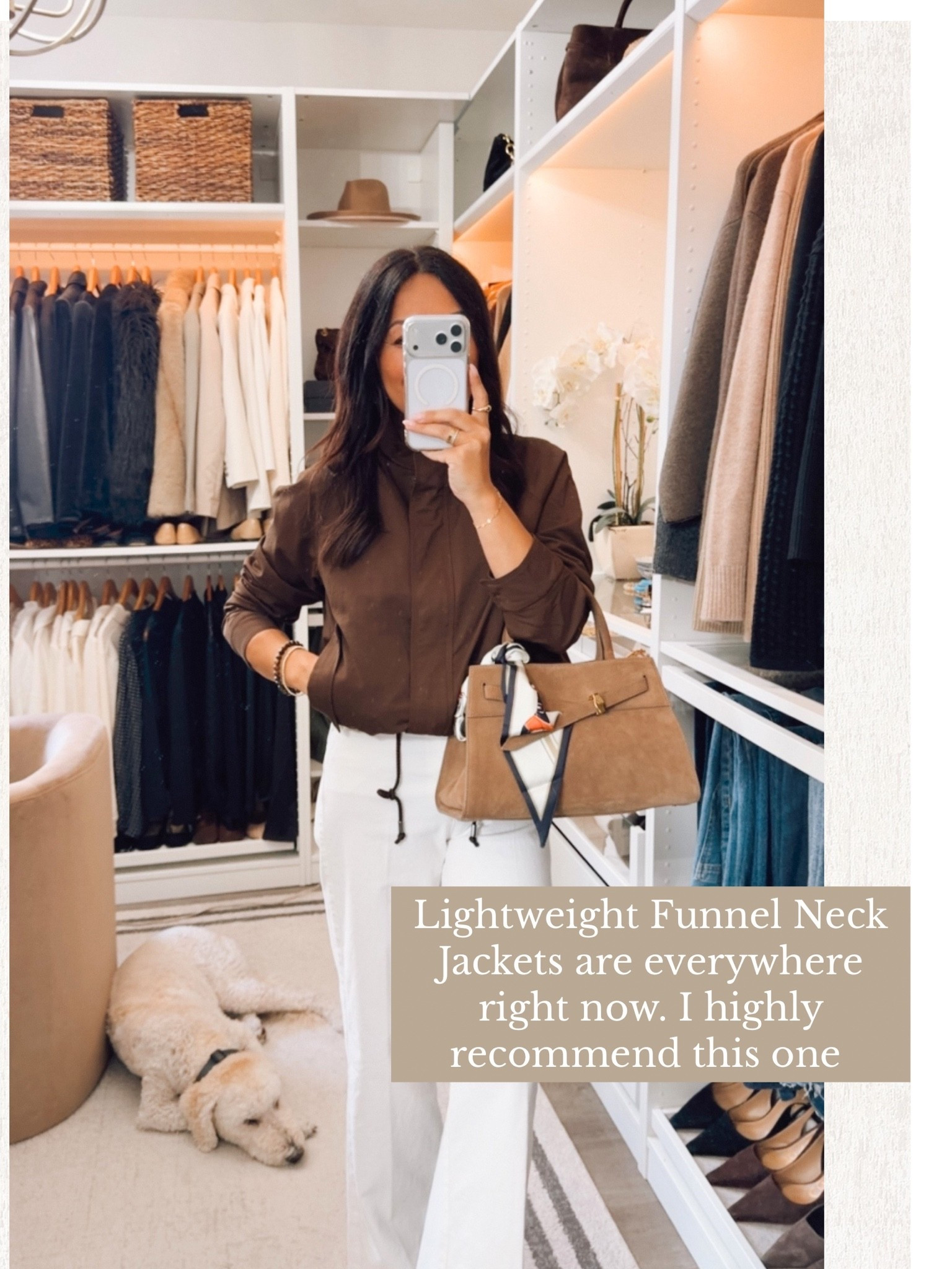 Funnel neck jackets are trending - highly recommended this one. I’m wearing my true size small. I could size up for a more relaxed oversized Iook

#LTKootd #LTKOver40