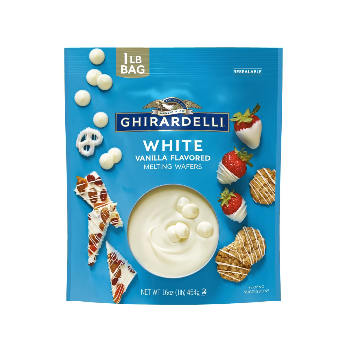Ghirardelli White Vanilla Melting Wafers - 16oz | Target