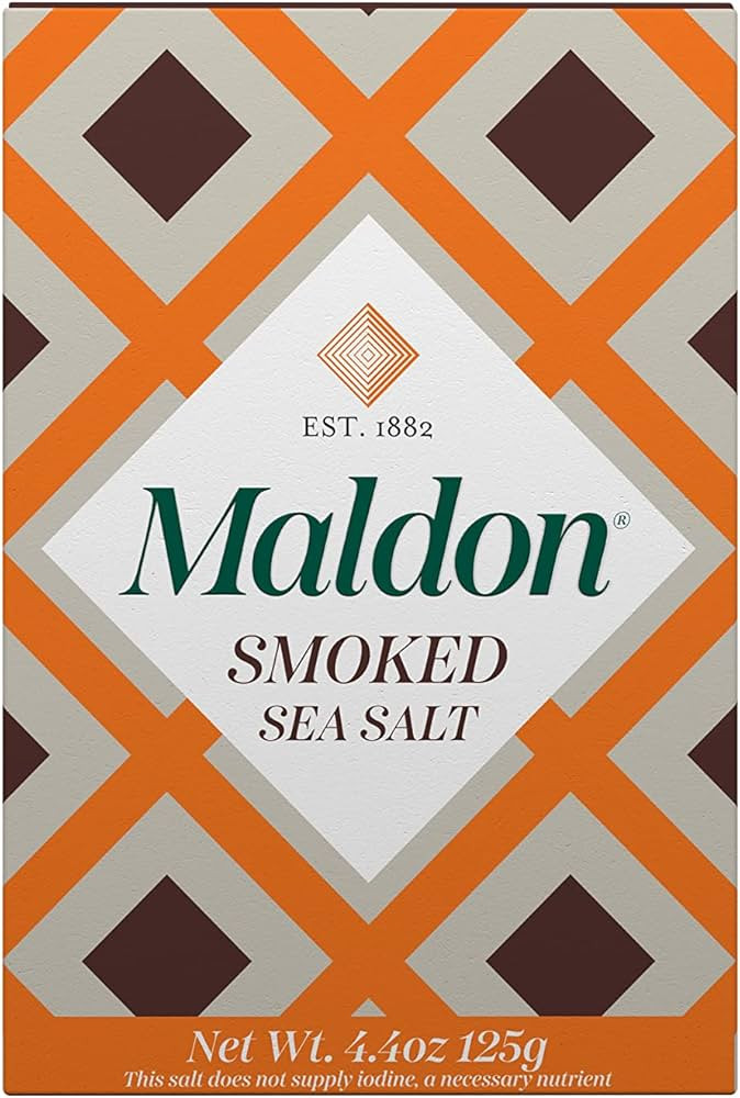 Maldon Salt, Smoked Sea Salt Flakes, 4.4 oz (125 g), Kosher, Natural, Gently Smoked Over Oak, Han... | Amazon (US)