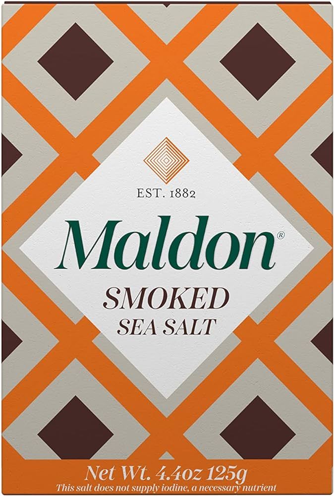 Maldon Salt, Smoked Sea Salt Flakes, 4.4 oz (125 g), Kosher, Natural, Gently Smoked Over Oak, Han... | Amazon (US)