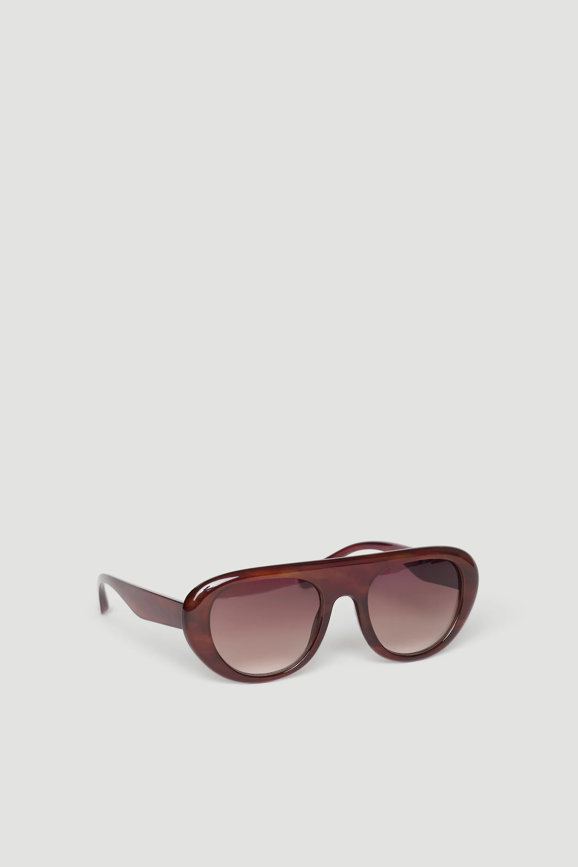 Lisa Retro Aviator Sunglasses - Brown | DECJUBA