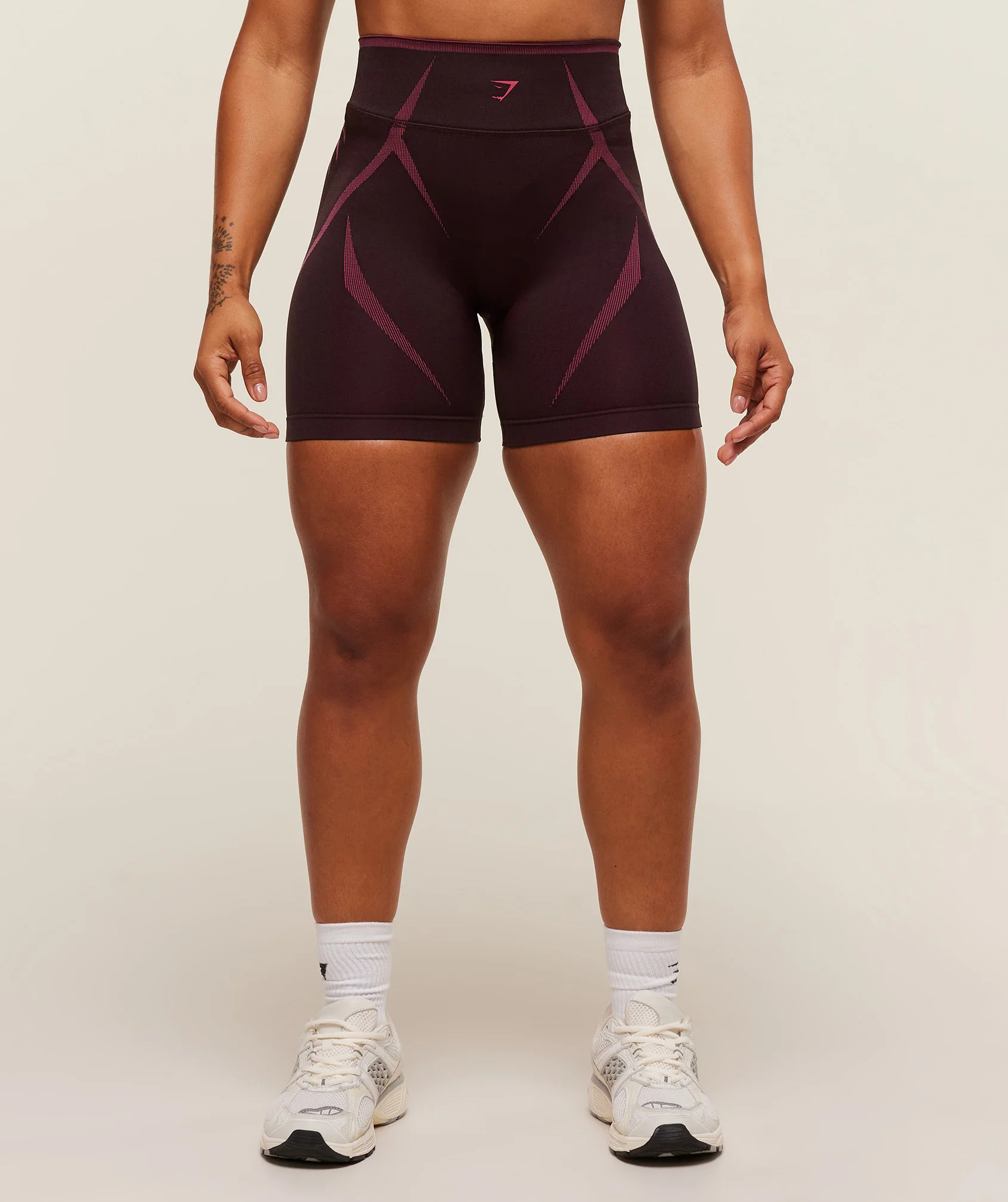 Gymshark Apex Lift Seamless Short - Cherry Purple/Build Pink | Gymshark US