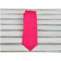 Hot Pink Linen Tie For Men, Youth, Boys, Fathers Day Gift | Etsy (US)
