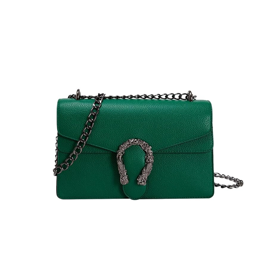 Chain Crossbody Bags Purses for Women Trendy,Fashion Evening Bags Satchel Handbags,Cute Vegan Sho... | Amazon (US)