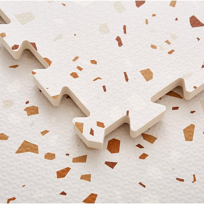 Terrazzo Playmat, Non-Toxic, Eco-Friendly, EVA-Foam, Puzzle Playmat (Brown), Extra Large, 180 cen... | Amazon (US)