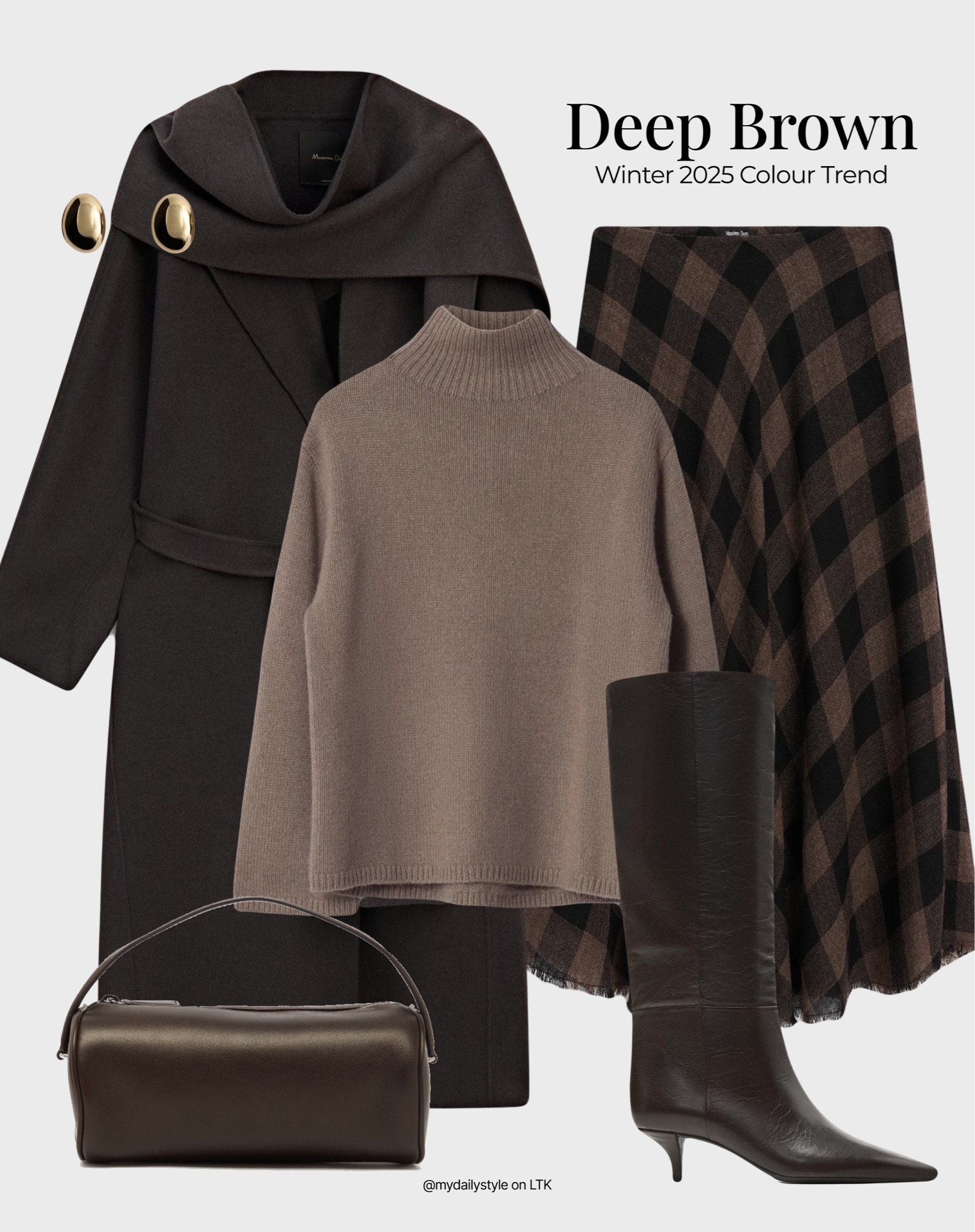 Styling chocolate brown wool coat for winter season 🤎

Check out more styling ideas in my profile. 

Tags: chocolate brown, deep brown, brown shade, brown tones, beige, pantone color 2025, mocha, winter style, winter outfit, winter look, winter fashion, easy styling, simple everyday look, chic & basic outfit, Parisian look, casual outfit, capsule wardrobe, office look, brunch style, high street, wool coat, The Row bag Round 90's.


#LTKwinter #LTKstyletip #LTKbag