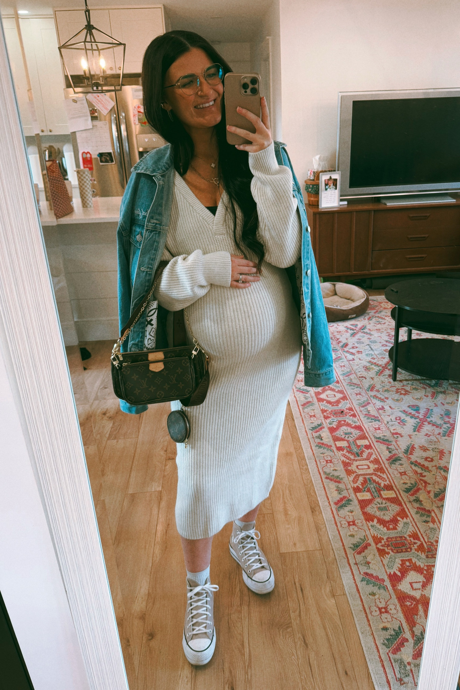 The perfect winter dress for the bump!! 🤍

#LTKcanada #LTKmaternity #LTKwinter