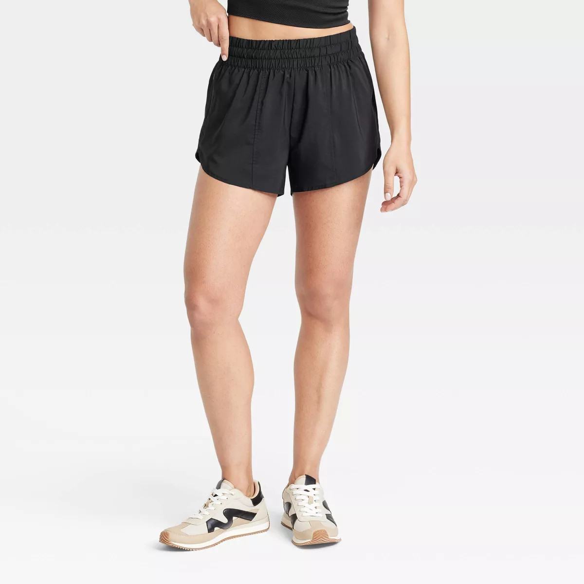 Women's Woven Mid-Rise Run Shorts 3" - All In Motion™ | Target
