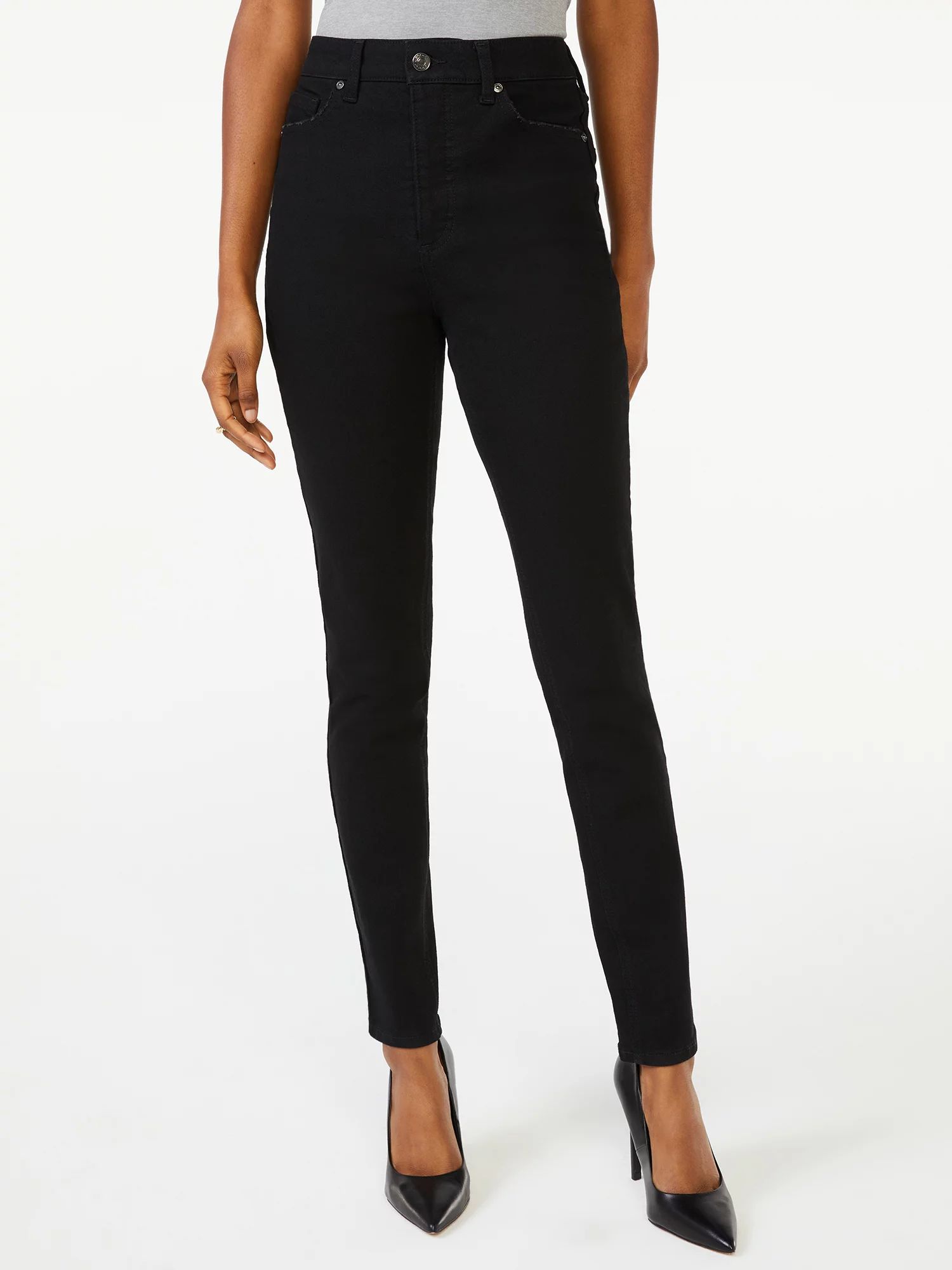 Scoop Women's Essential High-Rise Skinny Jeans | Walmart (US)