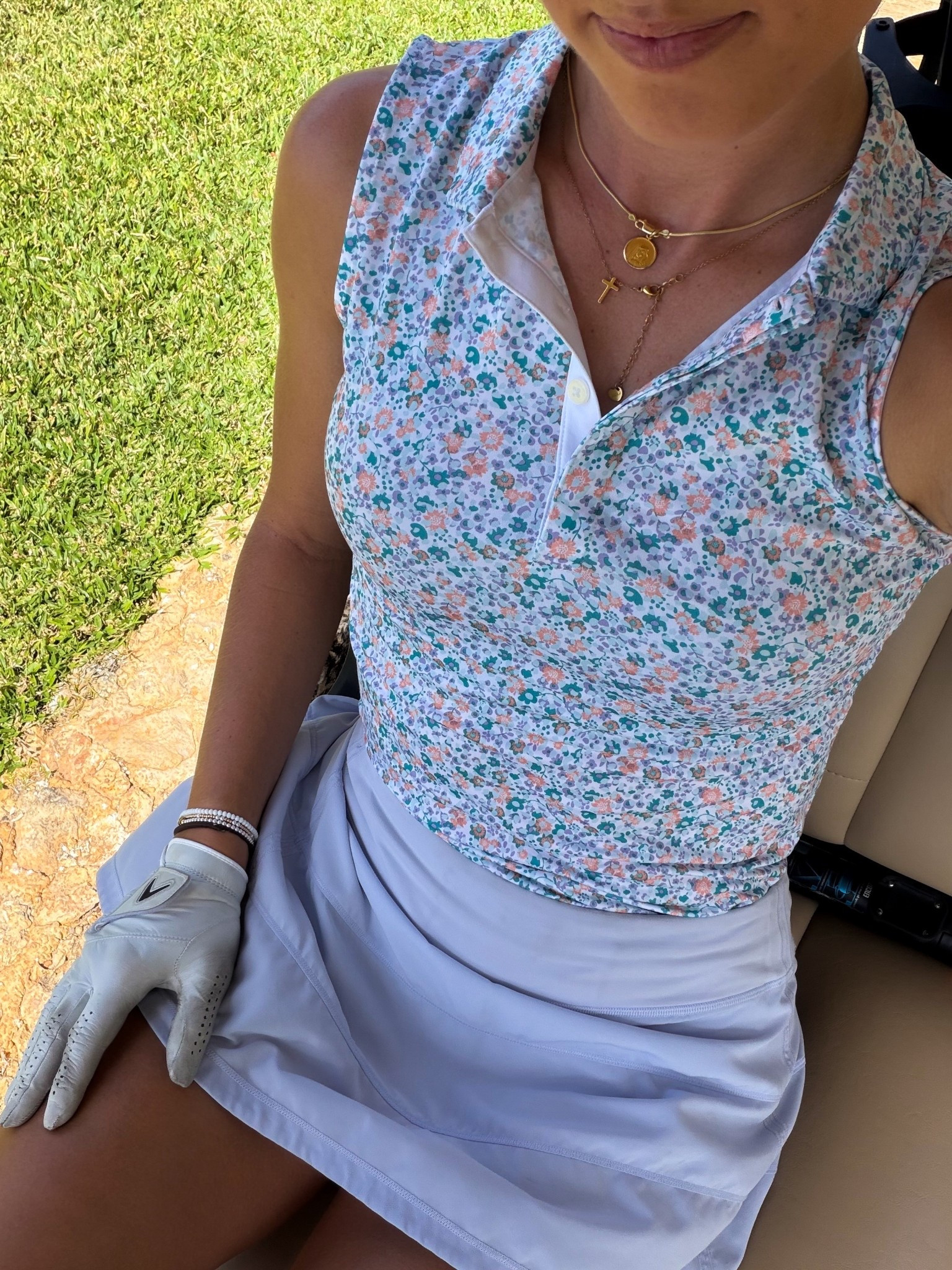 the polo is from foot joy and it is called the ‘sleeveless lisle’ and i am wearing an XS. skirt is no longer on @lululemon ‘s website but i linked all the colors they have in this style! 

#LTKActive #LTKTall #LTKootd