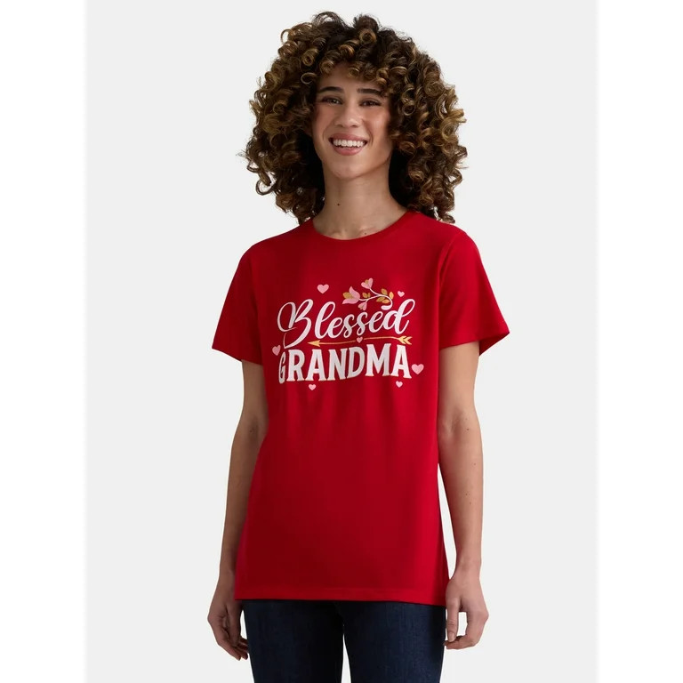 Valentine’s Day Women's Graphic Tee from Way to Celebrate, Sizes S-XXXL | Walmart (US)