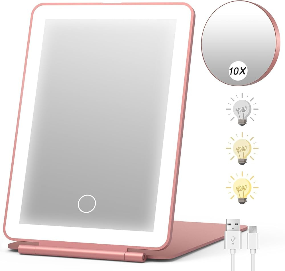 Dorm Room Essentials for College Students Girls Vanity Mirror with Lights, College Dorm Essential... | Amazon (US)