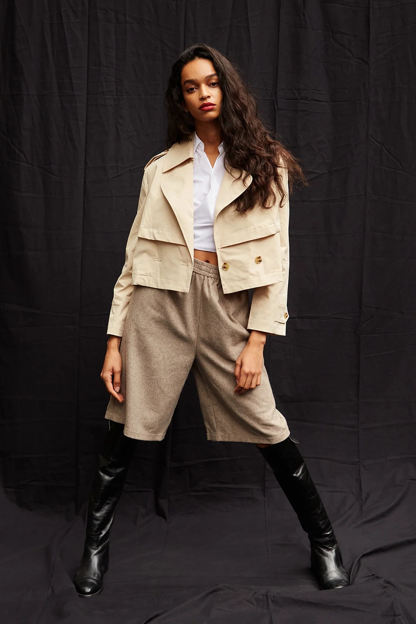 Cropped Trench Jacket
      
      

      
      $215 | Thakoon