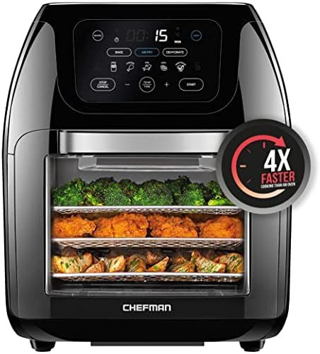 Chefman Multifunctional Digital Air Fryer+ Rotisserie, Dehydrator, Convection Oven, 17 Touch Scre... | Amazon (US)