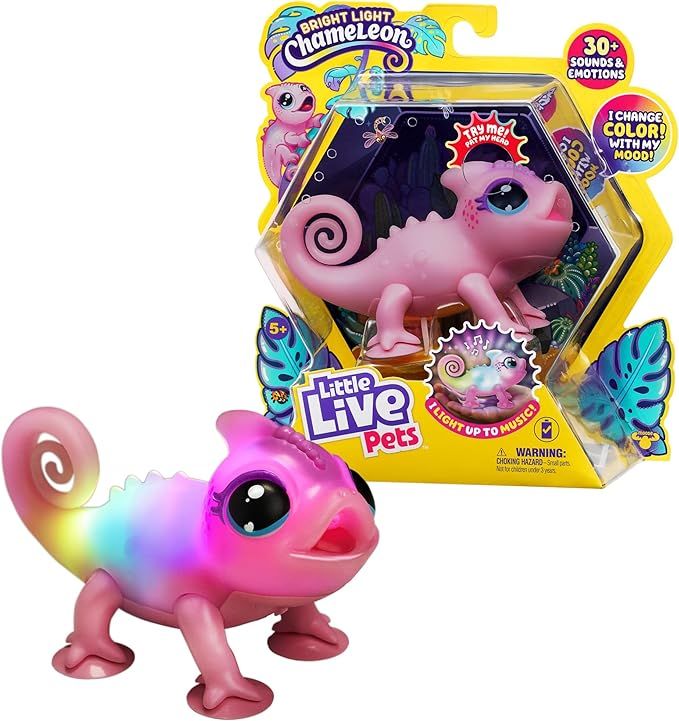Little Live Pets Lil' Chameleon S2 Single Pk Nova includes 1 Eleectronic Toy, 1 Instruction Manua... | Amazon (US)