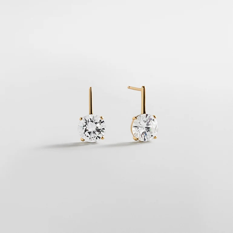 Kim 14K Gold Drop Earrings | BaubleBar
