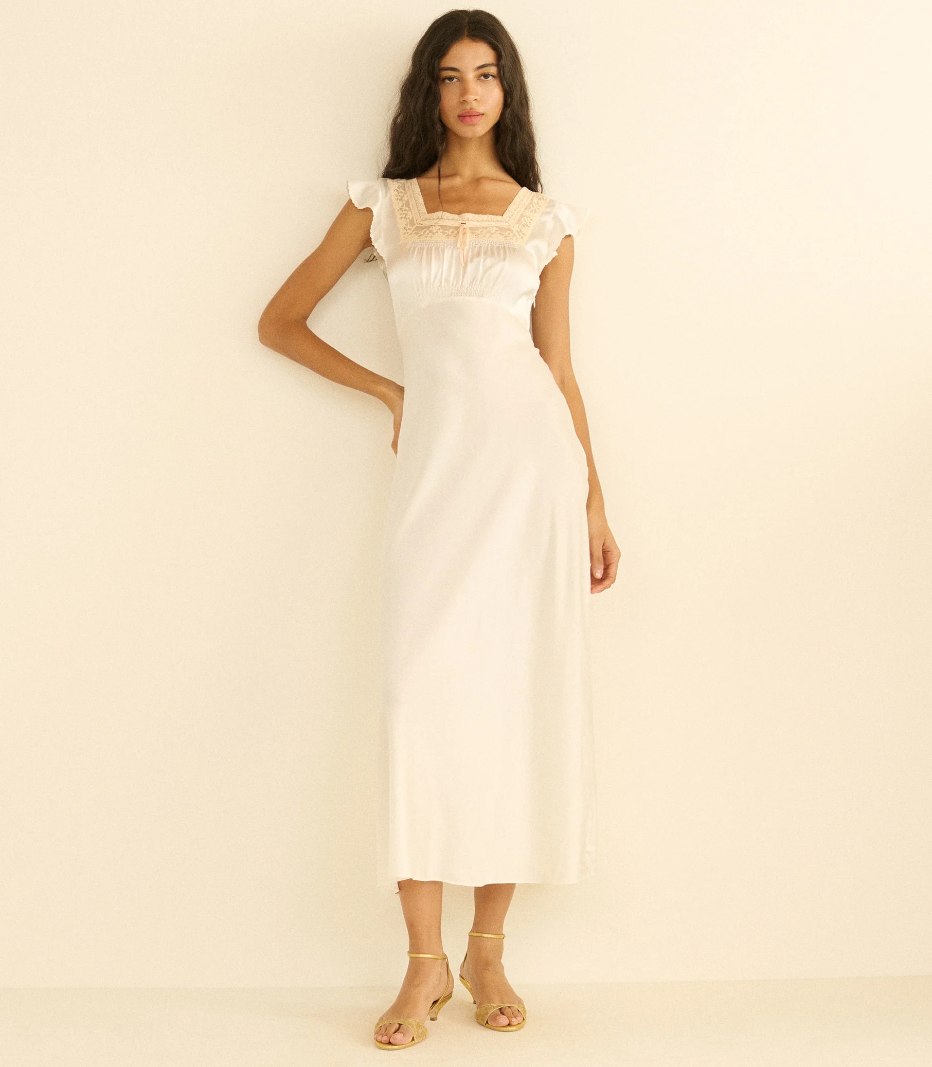 Corina Dress - Salt | DÔEN | DOEN