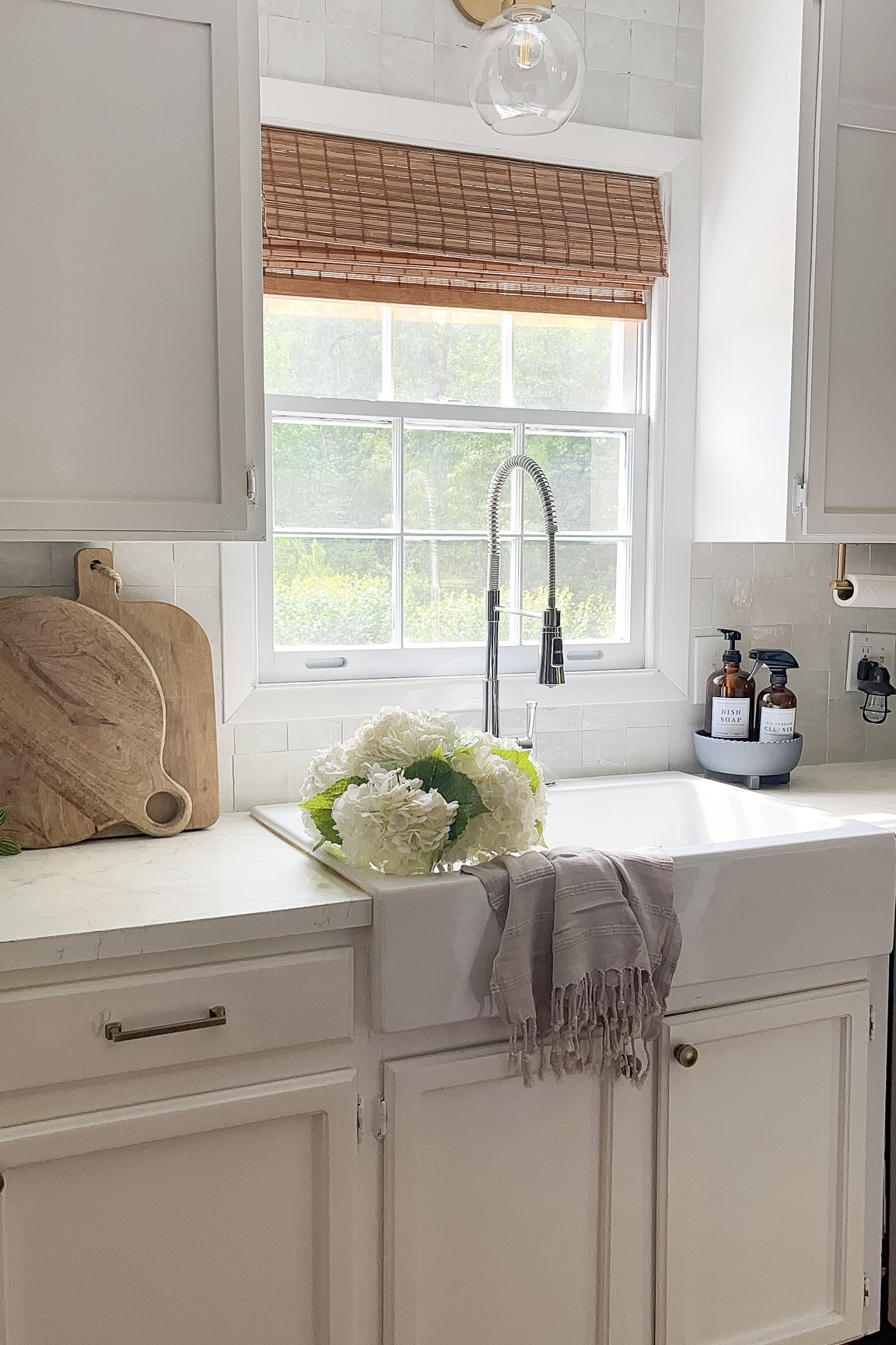 Kitchen progress …

I had just enough tile leftover from my backsplash to complete the space above my kitchen window. 

The tile is @riadtile 4x4, Snow White Zellige.

A few more projects left on my 85% to-do list. Stay tuned!!!

#riadtile #tiledesign #tileinstallation #tilebacksplash #zelligetiles #diyhomedecor #diyprojects 

#LTKHome #LTKStyleTip