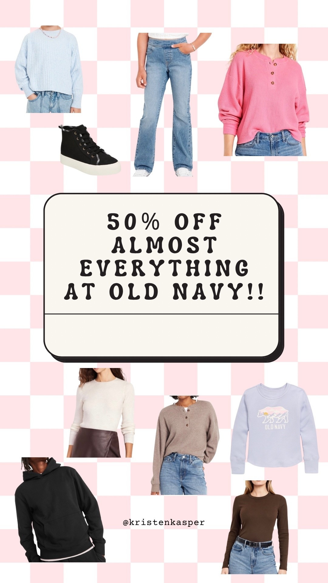 Here are a few of the things I grabbed during this 50% off Old Navy sale!