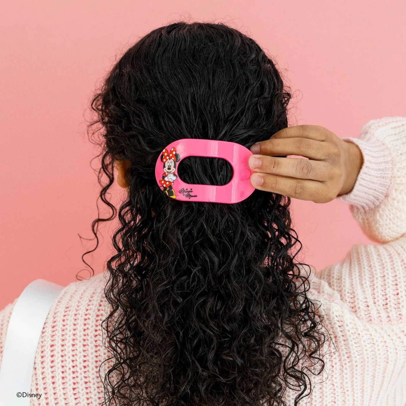 Minnie Mouse Medium Flat Round Hair Clip | TELETIES