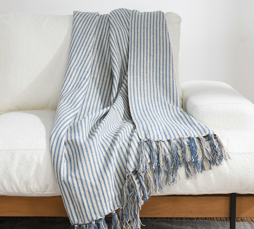 San Angelo Striped Throw Blanket | Pottery Barn (US)