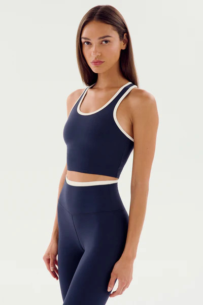 Amber Airweight Bralette - Indigo/White | SPLITS59 | Splits59.com