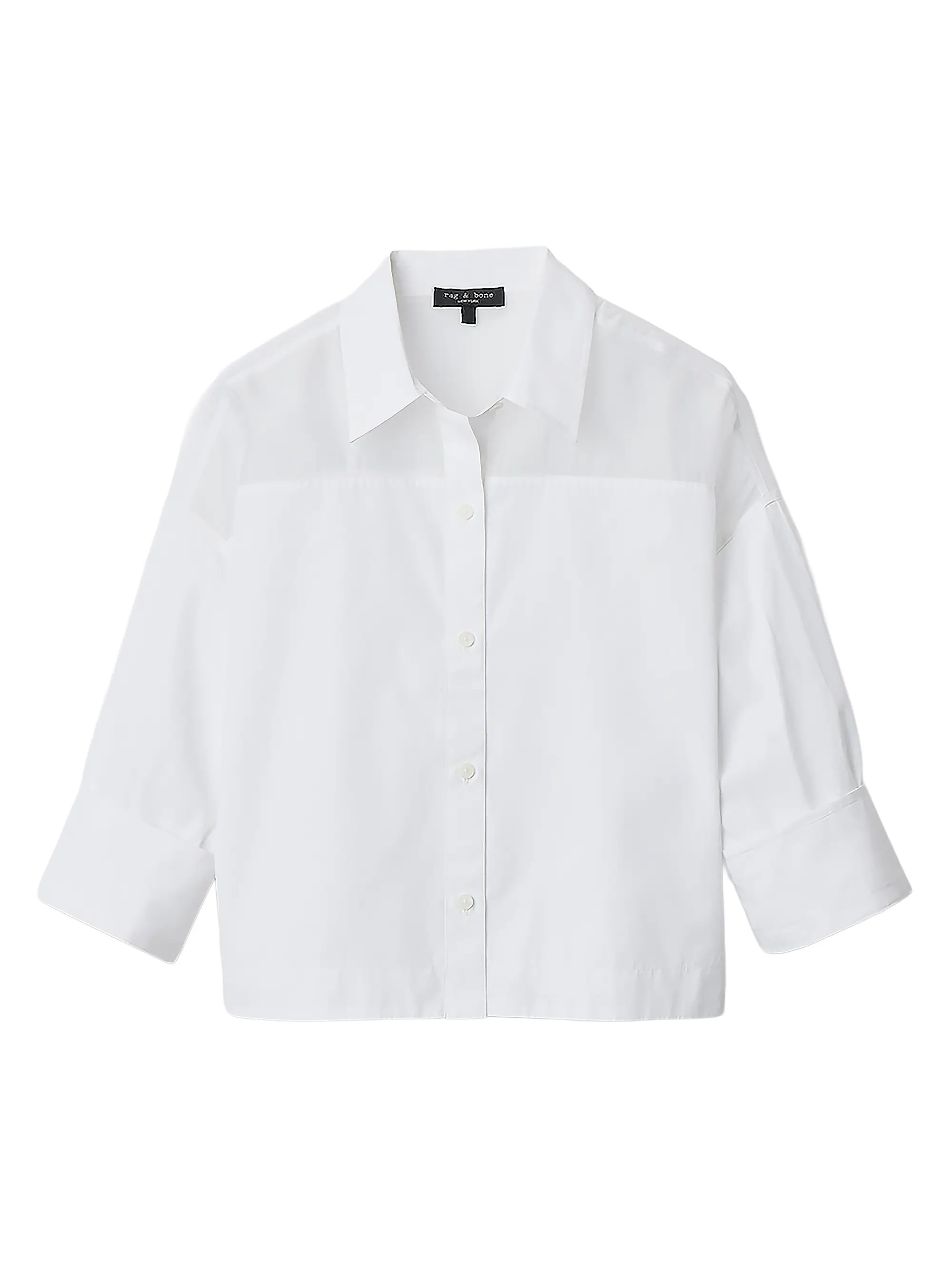 rag & bone Elly Cotton Button-Front Shirt | Saks Fifth Avenue | Saks Fifth Avenue